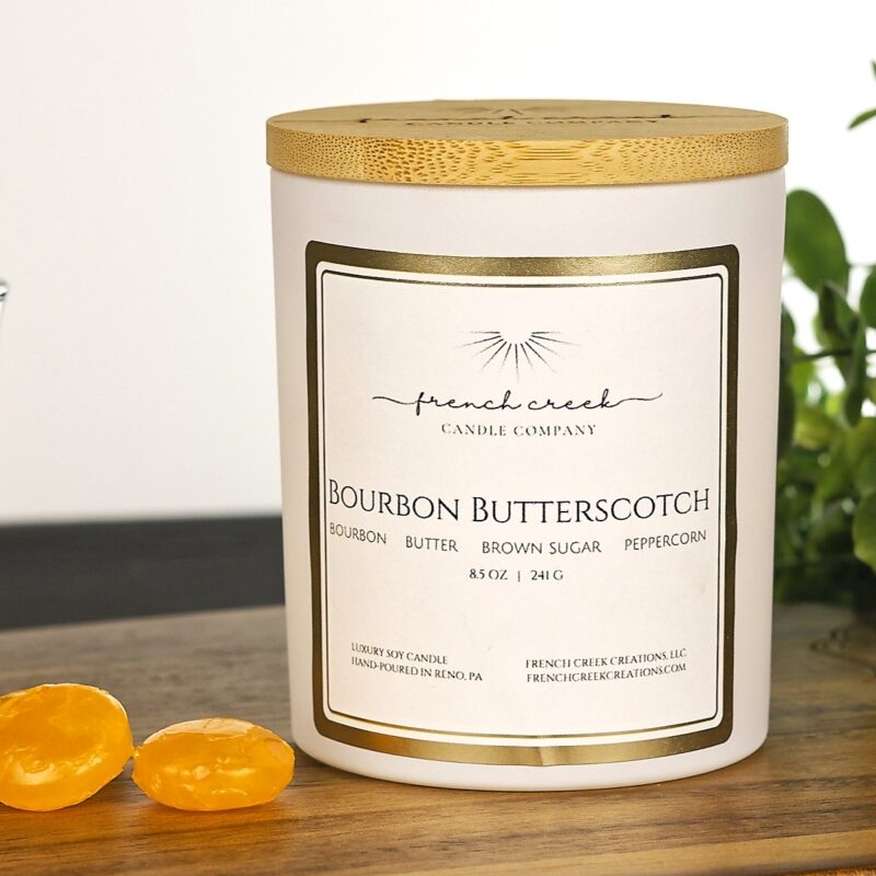 Bourbon Butterscotch Luxury Soy Candle - Image 2