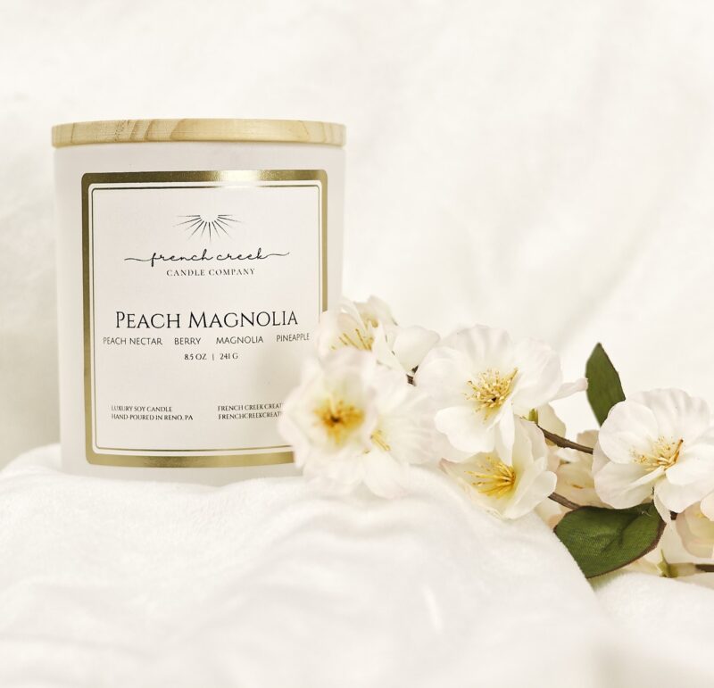 Peach Magnolia Luxury Soy Candle